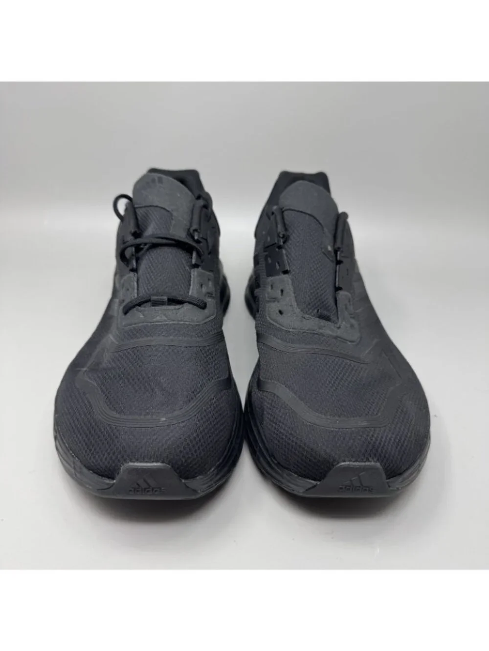 Adidas Duramo 10 Mens Size 11.5 Triple Black Athletic Running Shoes Sneakers